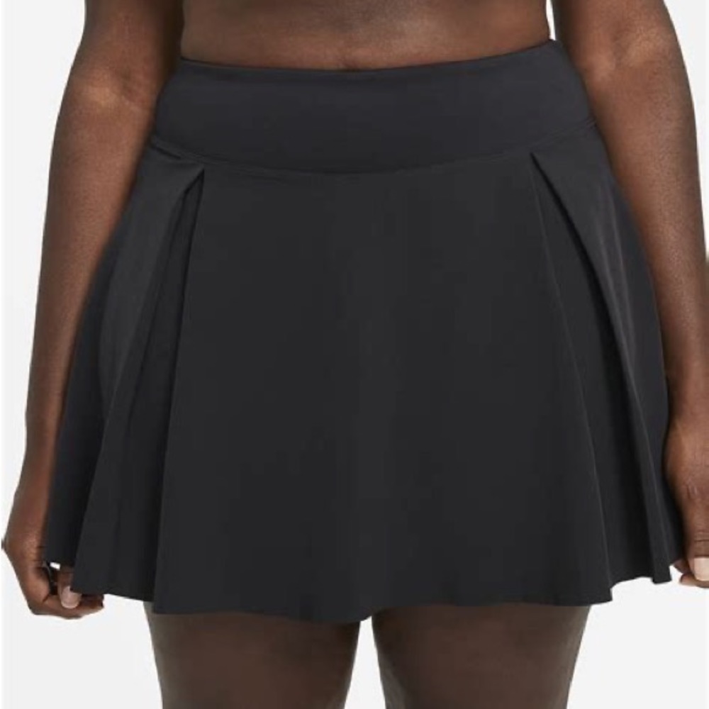 Nike Womens Plus Regular Golf Skirt DD3737-010 1X Black Skort Shorts